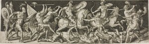 Cavalerie en voetsoldaten door Etienne Delaune