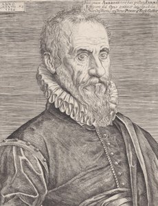 Portret van Ambroise Paré, de chirurg van de koning, 1582 door Etienne Delaune