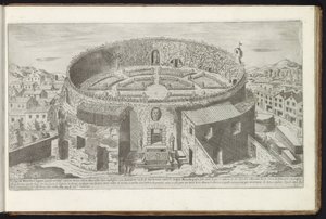 Mausoleum van Augustus met een aangelegde tuin te Rome