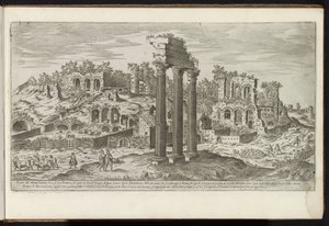 Palatijn te Rome door Etienne Duperac