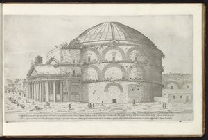 Pantheon te Rome door Etienne Duperac