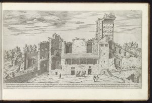 Ruïnes op de Quirinaal te Rome door Etienne Duperac