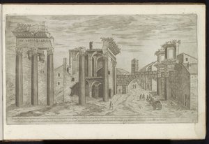 Ruïnes op het Forum van Nerva door Etienne Duperac