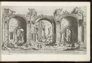 Ruïnes van de Thermen van Caracalla te Rome door Etienne Duperac