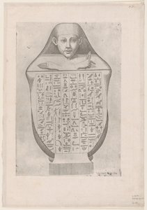 Speculum Romanae Magnificentiae: Gezicht van een Egyptische kanopische vaas