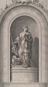 De Kapel van de Enfants-Trouvés in Parijs: Sainte Geneviève des Ardents door Etienne Fessard