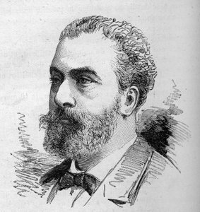 Portret van David Raynal, Franse politicus. Gravure door Bocour in "Le Monde Illustré" nr. 1287 van 26 november door Etienne Gabriel Bocourt