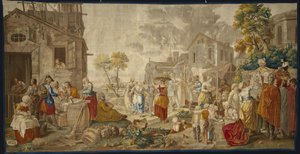 De Buitenmarkt, uit Dorpsfeesten, 1775-89