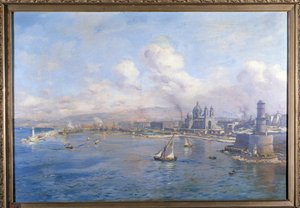 Het Joliette-bekken en de nieuwe havens in Marseille door Etienne Philippe Martin