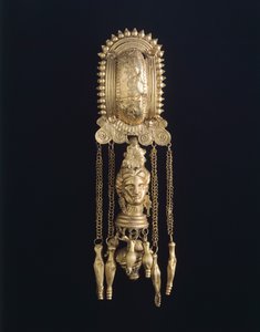 Oorbel, uit Todi (Umbrië). Etruskische beschaving, 4e eeuw v.Chr. door Etruscan