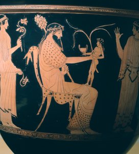 Krater (grote vaas) door de Altamura Schilder (detail)