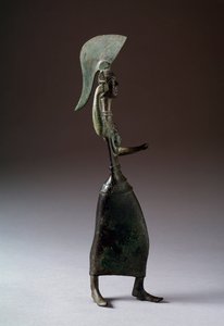 De Etruskische godin Menerva (Menrva) - Bronzen beeld, 440-420 v.Chr.