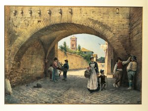 Italië, Rome, Boog van Tolomei