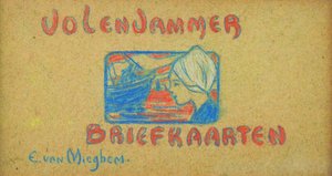 Volendam Postkarte door Eugeen van Mieghem