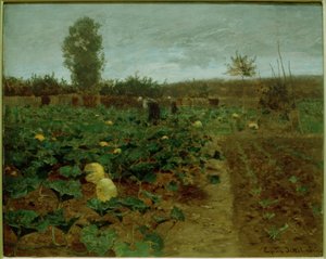 Pompoenveld door Eugen Jettel