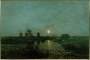 Maanlandschap in Nederland