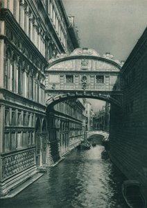 Brug der Zuchten, Venetië, Italië, 1927 door Eugen Poppel
