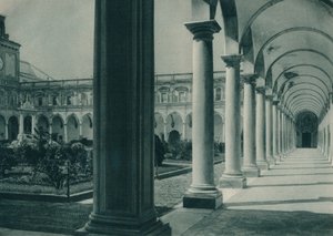 Kloosters in het Klooster van San Martino, nabij Napels, Italië door Eugen Poppel