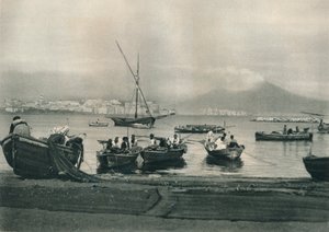 Vissers gaan naar zee, Napels, Italië, 1927