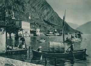 Haven van Limone sul Garda, Italië, 1927