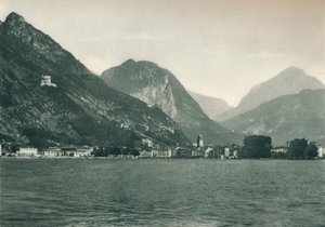 Riva del Garda vanaf het Gardameer, Italië, 1927