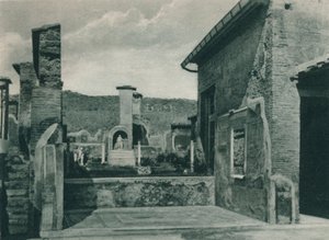 Straat die naar het forum leidt, Pompeii, Italië, 1927 door Eugen Poppel