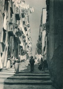 Straat in de buitenwijken, Napels, Italië, 1927