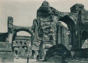 De Baden van Caracalla, Rome, Italië, 1927 door Eugen Poppel