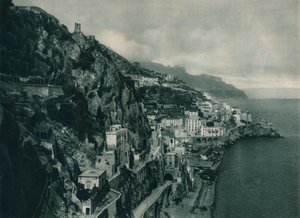 Uitzicht op Amalfi, Italië, 1927 door Eugen Poppel