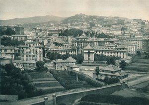 Uitzicht op Genua, Italië, 1927