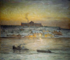 Vroege winterochtend door Eugen Prinz von Schweden