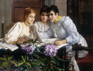Het uitzoeken van de uitzet door Eugen von Blaas