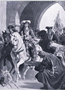 De Oostenrijkers betreden Belgrado, illustratie uit Landmarks in European History door Eugen von Blaas