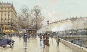Le Boulevard Pereire, Parijs door Eugene Galien Laloue