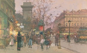 Porte Saint Denis door Eugene Galien Laloue