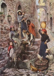 De Wolf van Gubbio na zijn Bekering door Eugene (after) Burnand