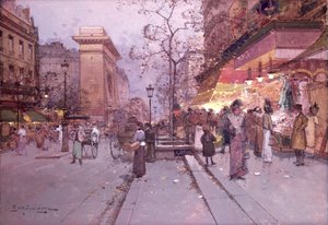 De Poort St. Denis door Eugene 1854 1941 Galien Laloue
