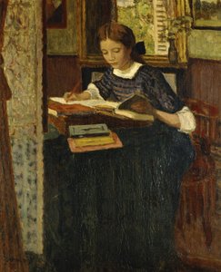Meisje aan het schrijven