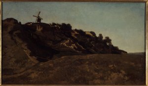 Uitzicht op Montmartre, circa 1848