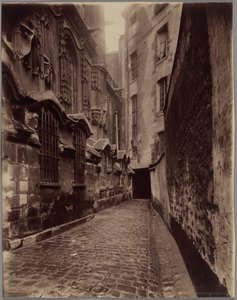 Voormalig knekelhuis Saint-Gervais-Saint-Protais, rue François Miron door Eugène Atget