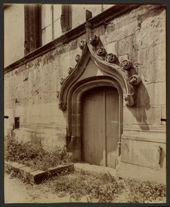 Paleis van Justitie in Beauvais door Eugène Atget