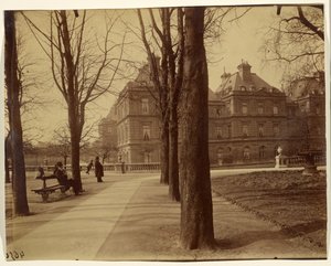 Jardin du Luxembourg door Eugène Atget