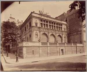 Maison François, Cours-la-Reine door Eugène Atget