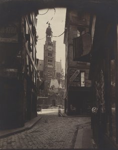 Rue de la Montagne-Sainte-Geneviève door Eugène Atget