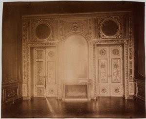 Salon, interieur van het hôtel de Lauzun door Eugène Atget