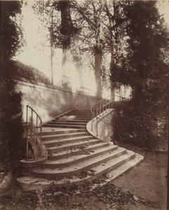 De Trappen van Saint-Cloud,1906 (foto) door Eugène Atget