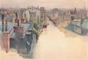 Parijs gezien vanaf Montmartre, 1915 door Eugene Bejot