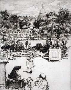 Parijse park, uit Du Ier au XXeme: Les Arondissements de Paris..., gepubliceerd 1903