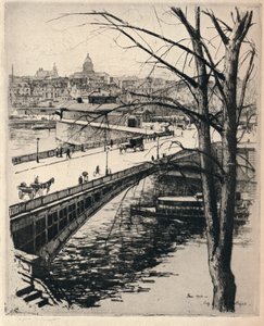 Het Mortuarium, 1915 door Eugene Bejot