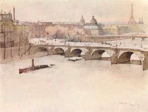 De Pont Neuf, 1915 door Eugene Bejot